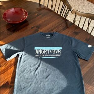 Duluth Trading Co Navy Short‑Sleeve Angry Bvr Graphic Tee